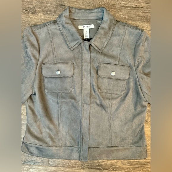 NWT WHBM faux suede jacket - Picture 2 of 5